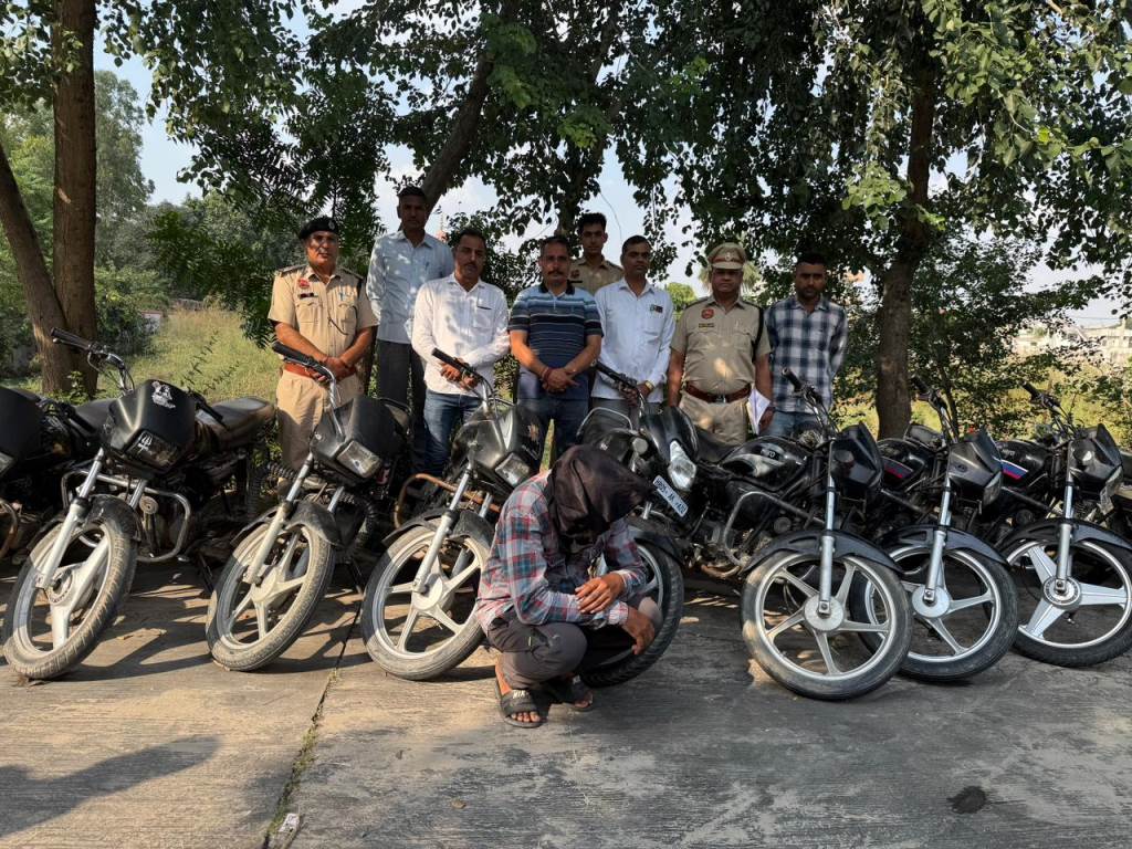 बुलेट चोर की बुलेट रुकी  सीआईए1 ने किया हाईवोल्टेज एक्शन 